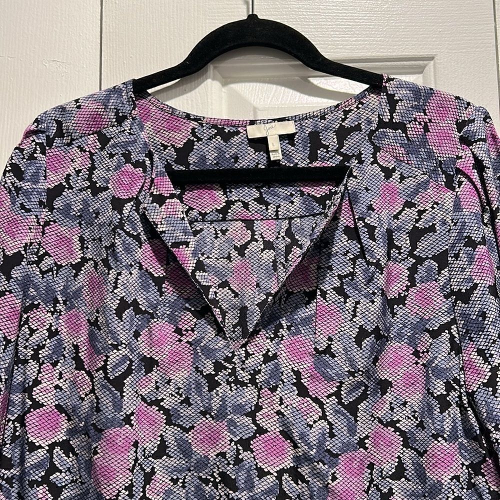 Joie Silk Blouse, Size Large - Picture 2 of 7